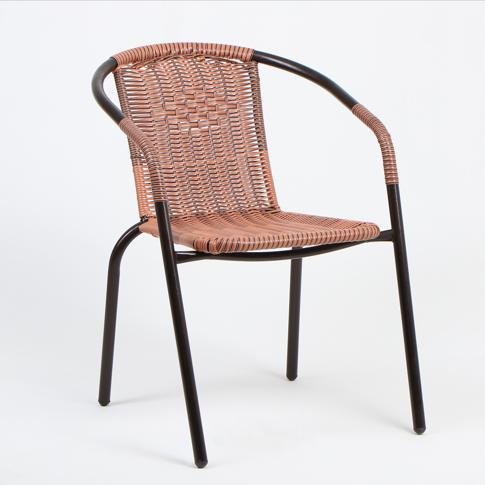 Изображение товара Садовое кресло из ротанга черное 60х78х54 см комфортное и стильное