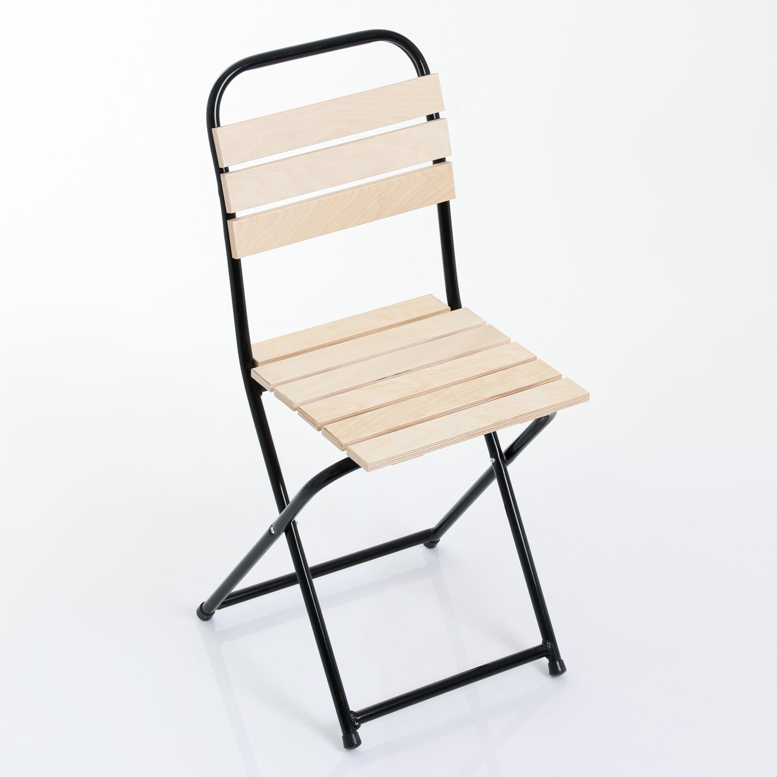 Изображение товара Стул садовый складной Simaland Престиж 86 см х 86 см х 50 см металл черный