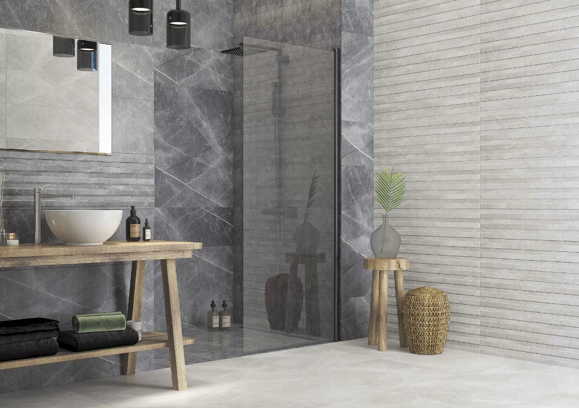 Изображение товара Плитка Keramin 002520 30x90см белая для стен интерьер коллекция Канон