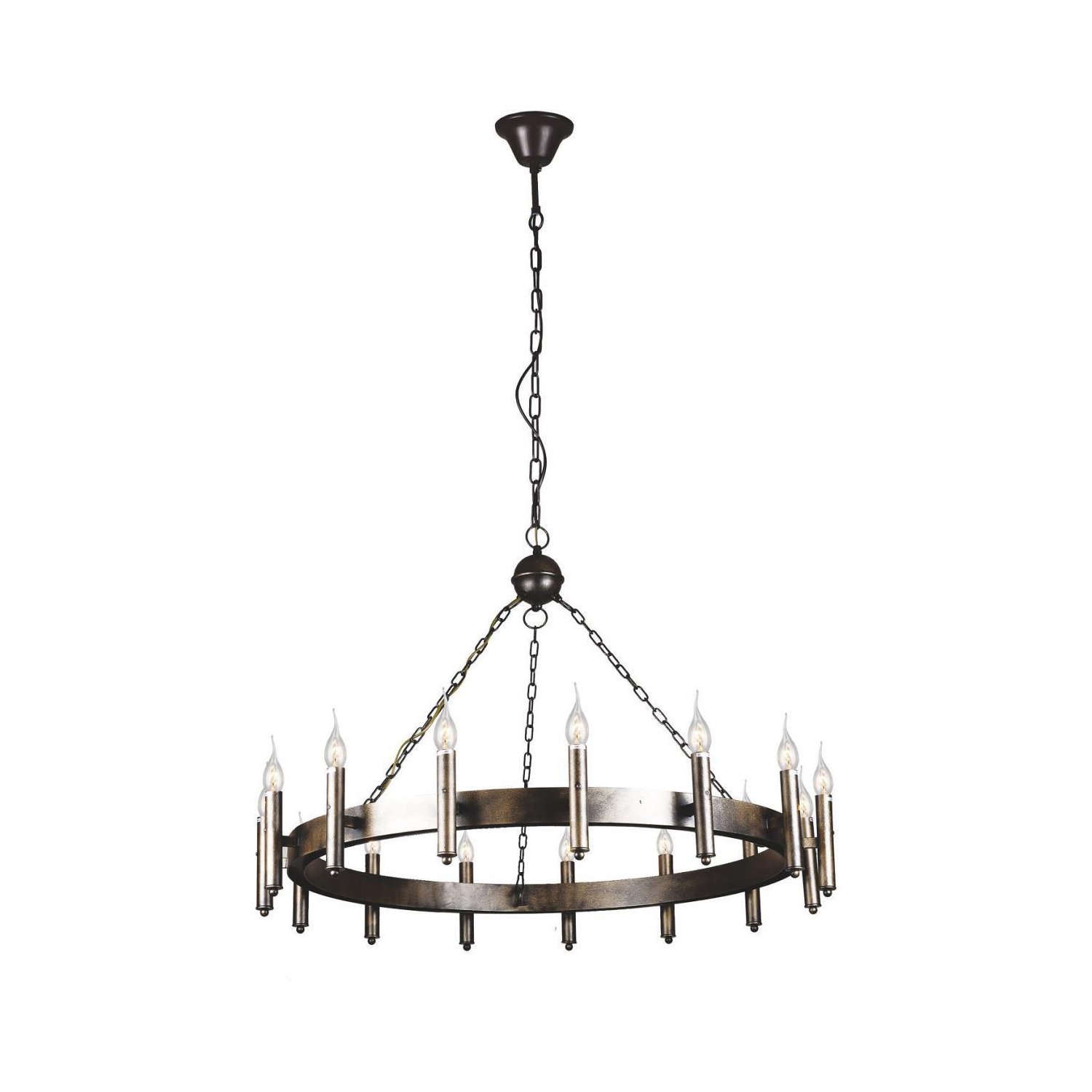 Изображение товара Люстра потолочная FAVOURITE 1144-15P, 15 ламп, 50 м², цвет коричневый