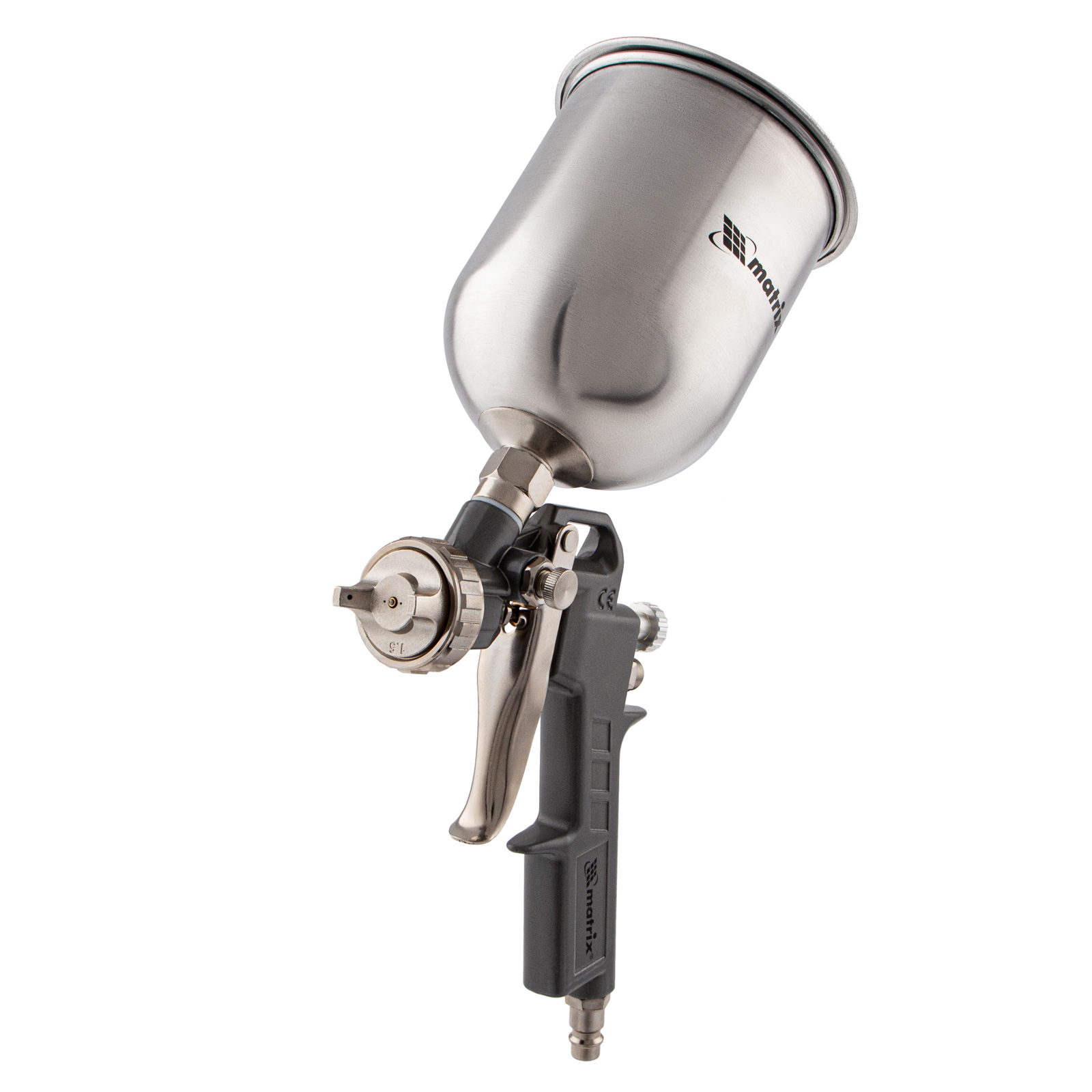 Изображение товара Пневматический краскопульт MATRIX 57314 0.6 л, 230 л/мин, верхний бак, регулировки