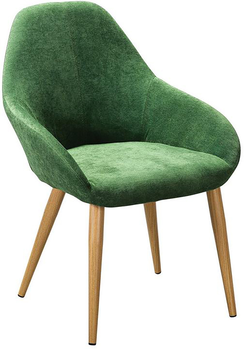 Изображение товара Кресло R-home Kent 58.5x84x59.5 см цвет зеленый/дуб
