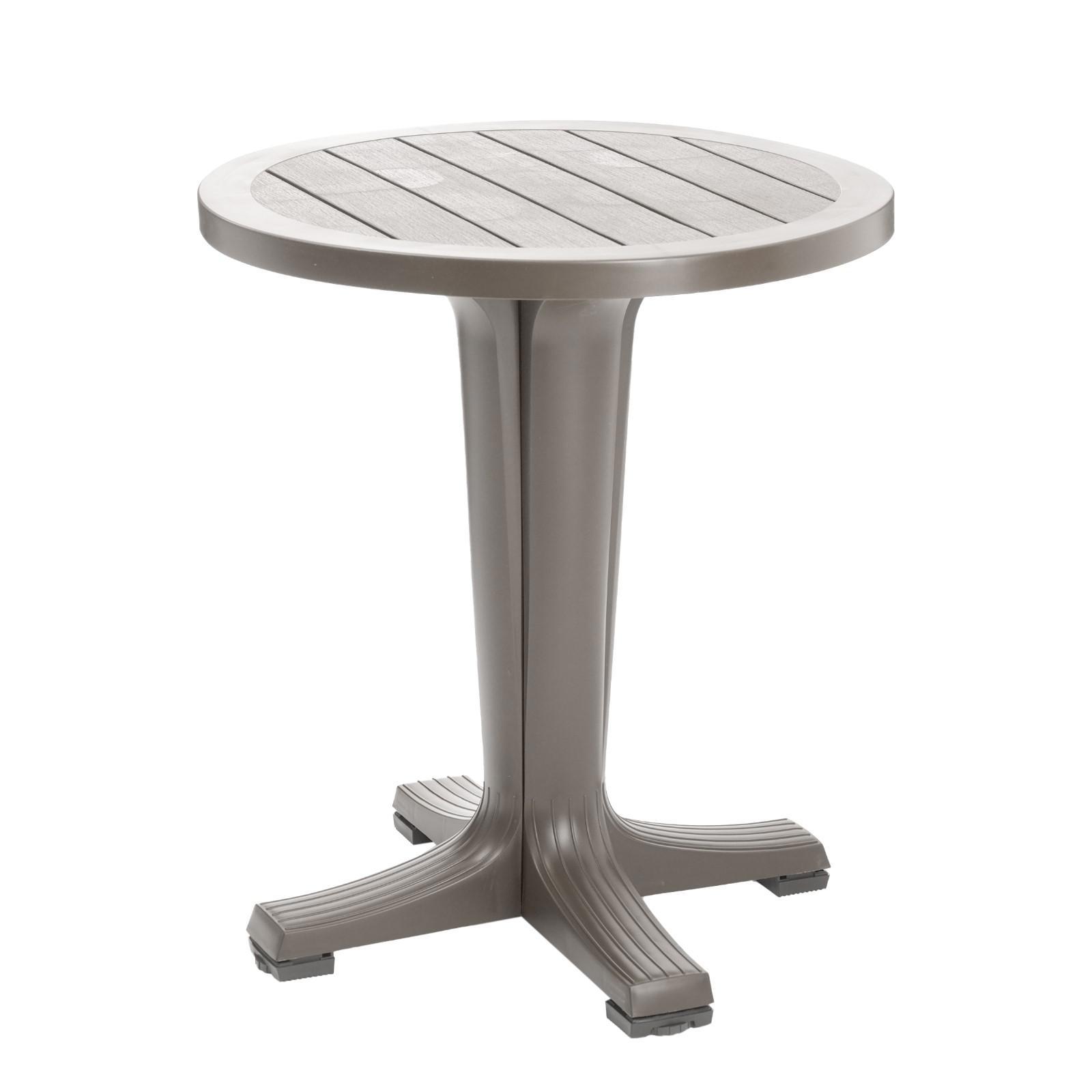 Изображение товара Нераздвижной садовый стол Прованс 65 см круглый серый