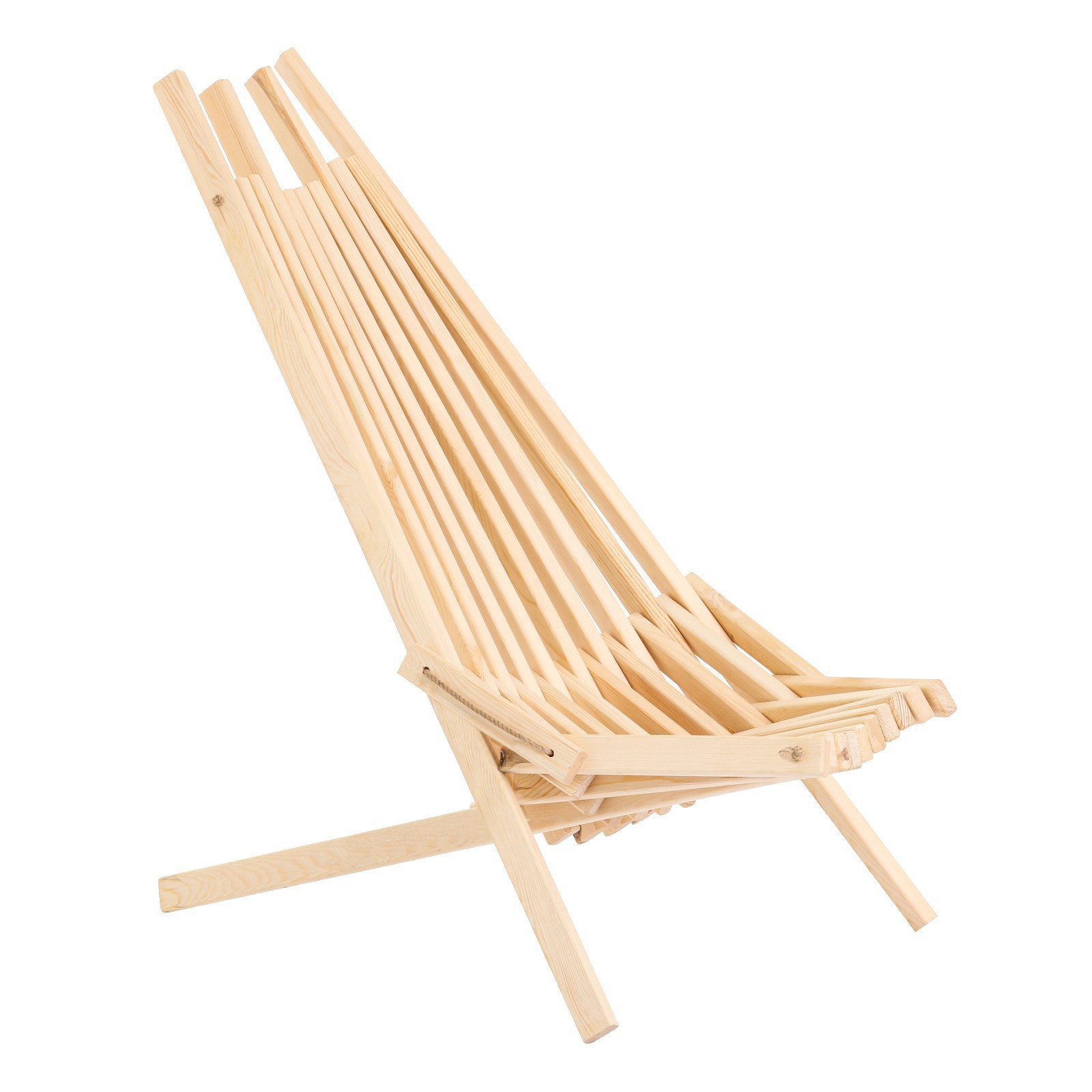 Изображение товара Кресло садовое складное Кентукки 105 см бежевое дерево Российское производство