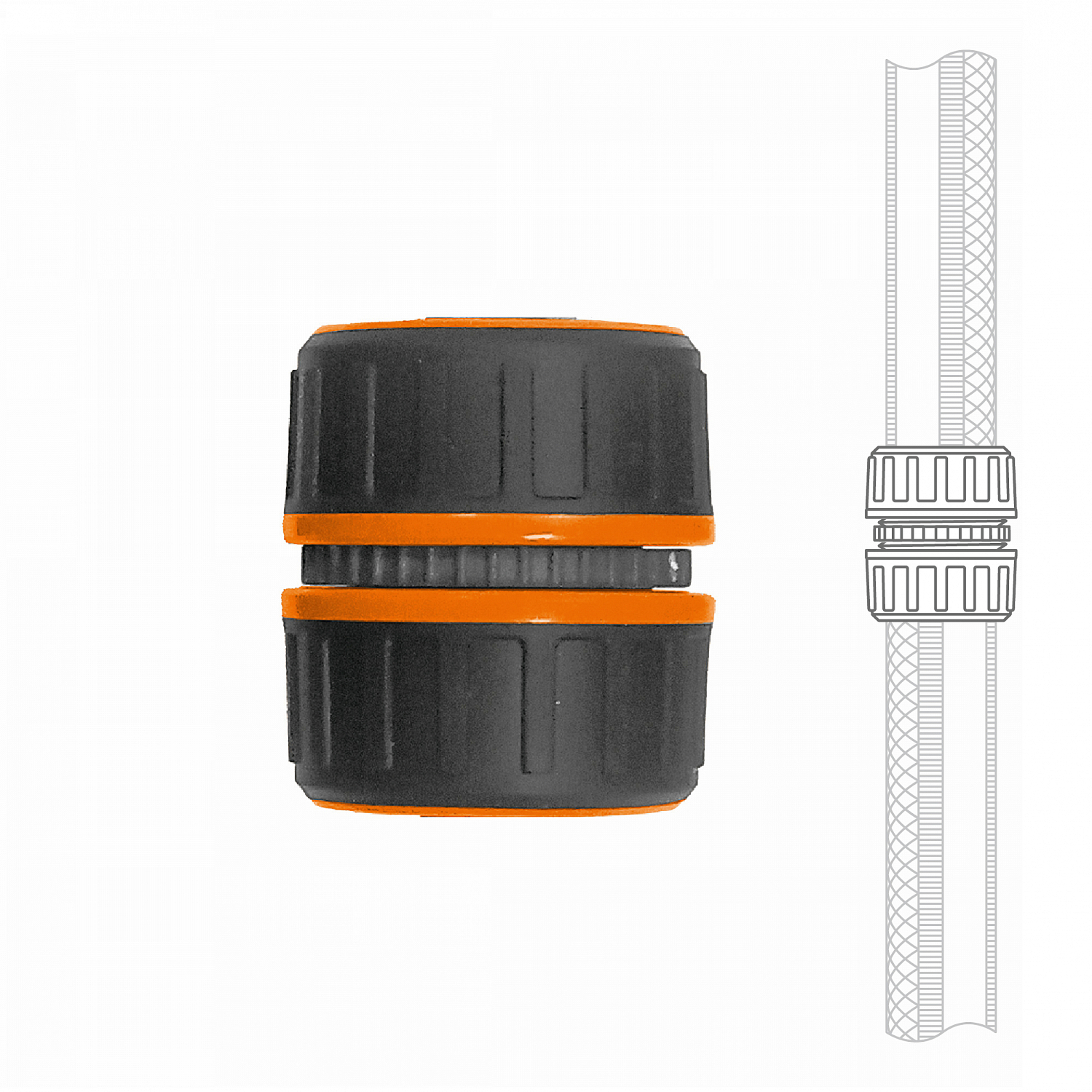 Изображение товара Муфта ремонтная для шланга 13-15 мм 1/2"-5/8" Daewoo DWC 3115