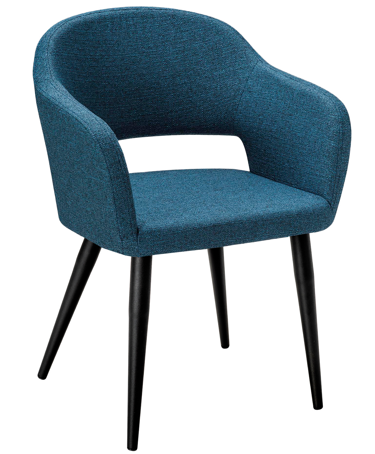 Изображение товара Современный синий стул R-Home Oscar из металла с мягким сиденьем