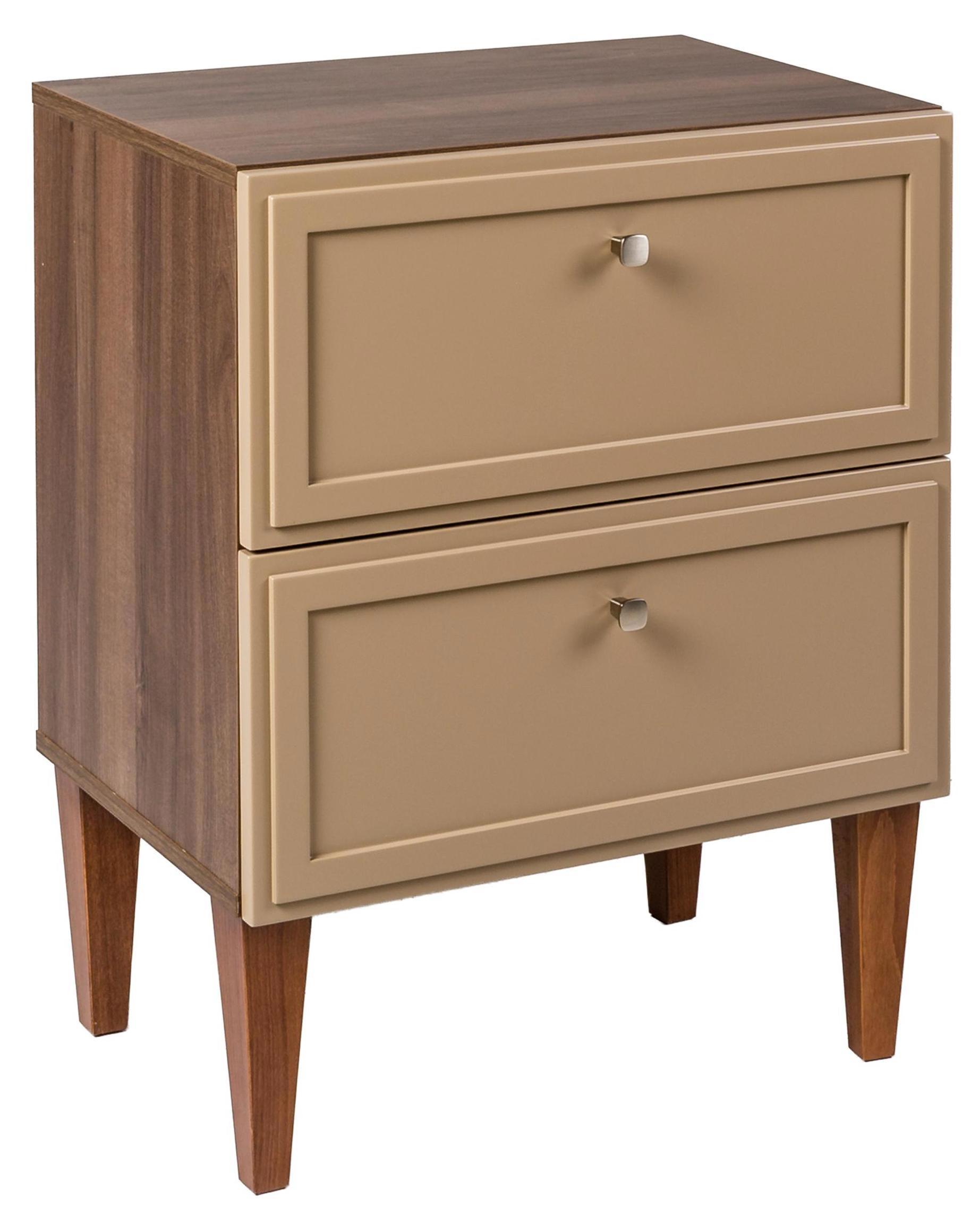 Изображение товара Тумба прикроватная R-Home Norton 55x70x40 см МДФ цвет бежевый