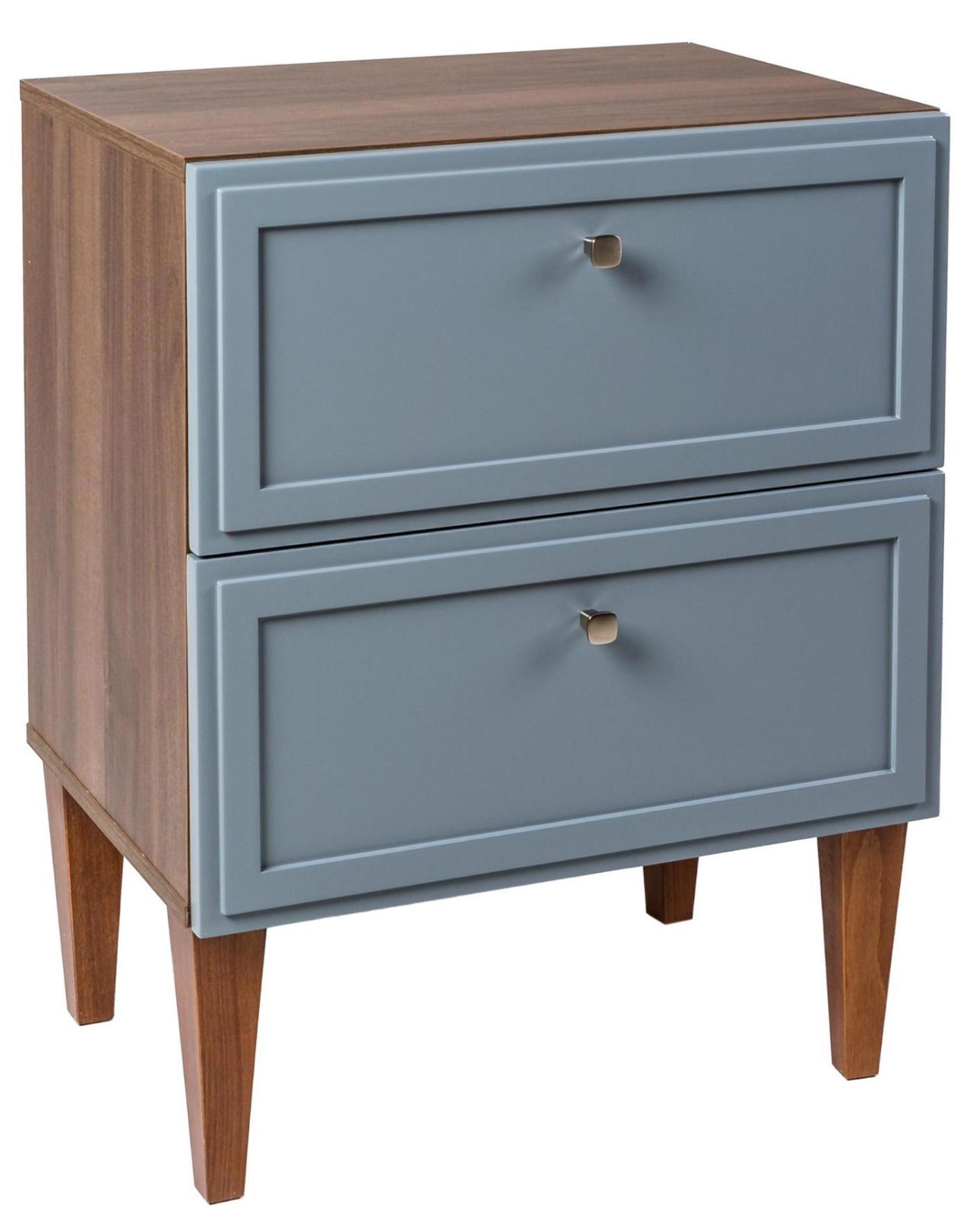 Изображение товара Тумба прикроватная R-Home Norton 55x70x40 см МДФ цвет серый