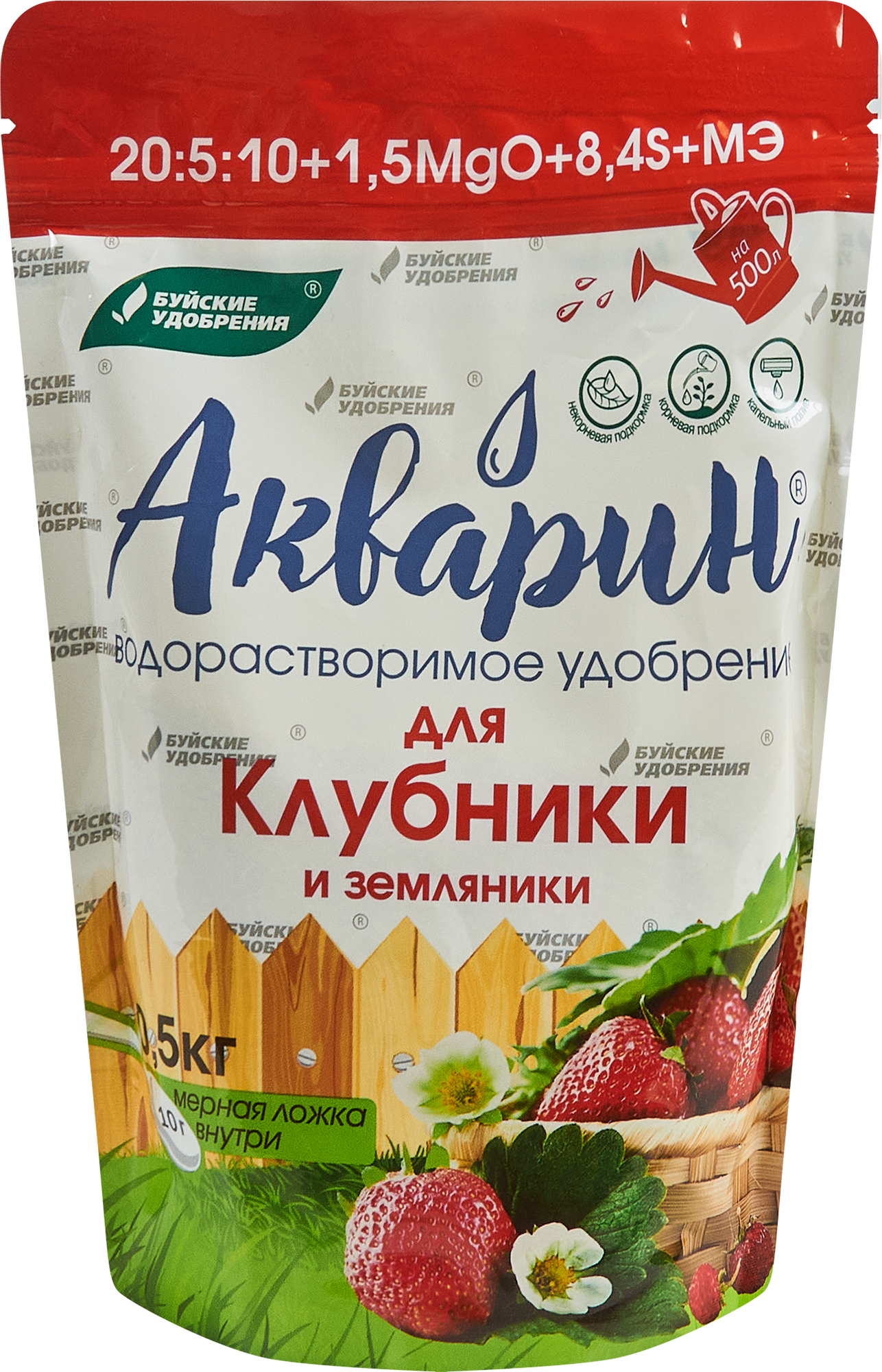 Изображение товара Удобрение Буйские удобрения Акварин Для клубники и земляники 0.5 кг Изображение товара Удобрение Буйские удобрения Акварин Для клубники и земляники 0.5 кг