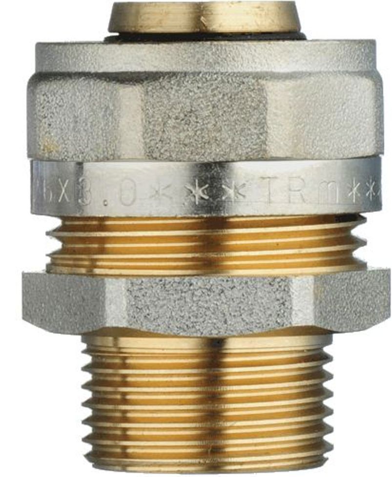 Изображение товара Муфта комбинированная Terma 3/4"x26 мм НР латунь 6 шт