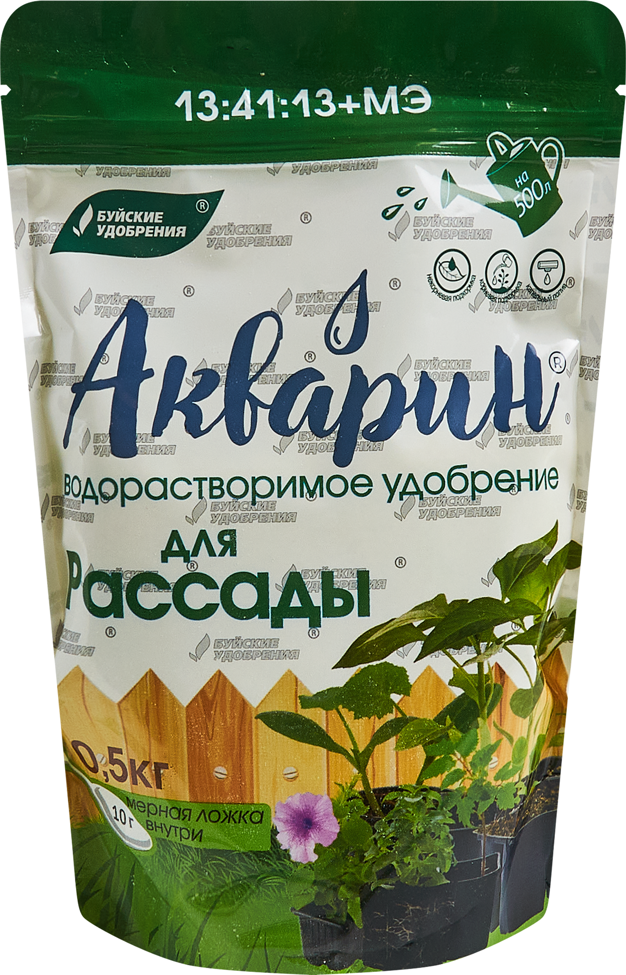Изображение товара Удобрение Буйские удобрения Акварин Для рассады 0.5 кг Изображение товара Удобрение Буйские удобрения Акварин Для рассады 0.5 кг