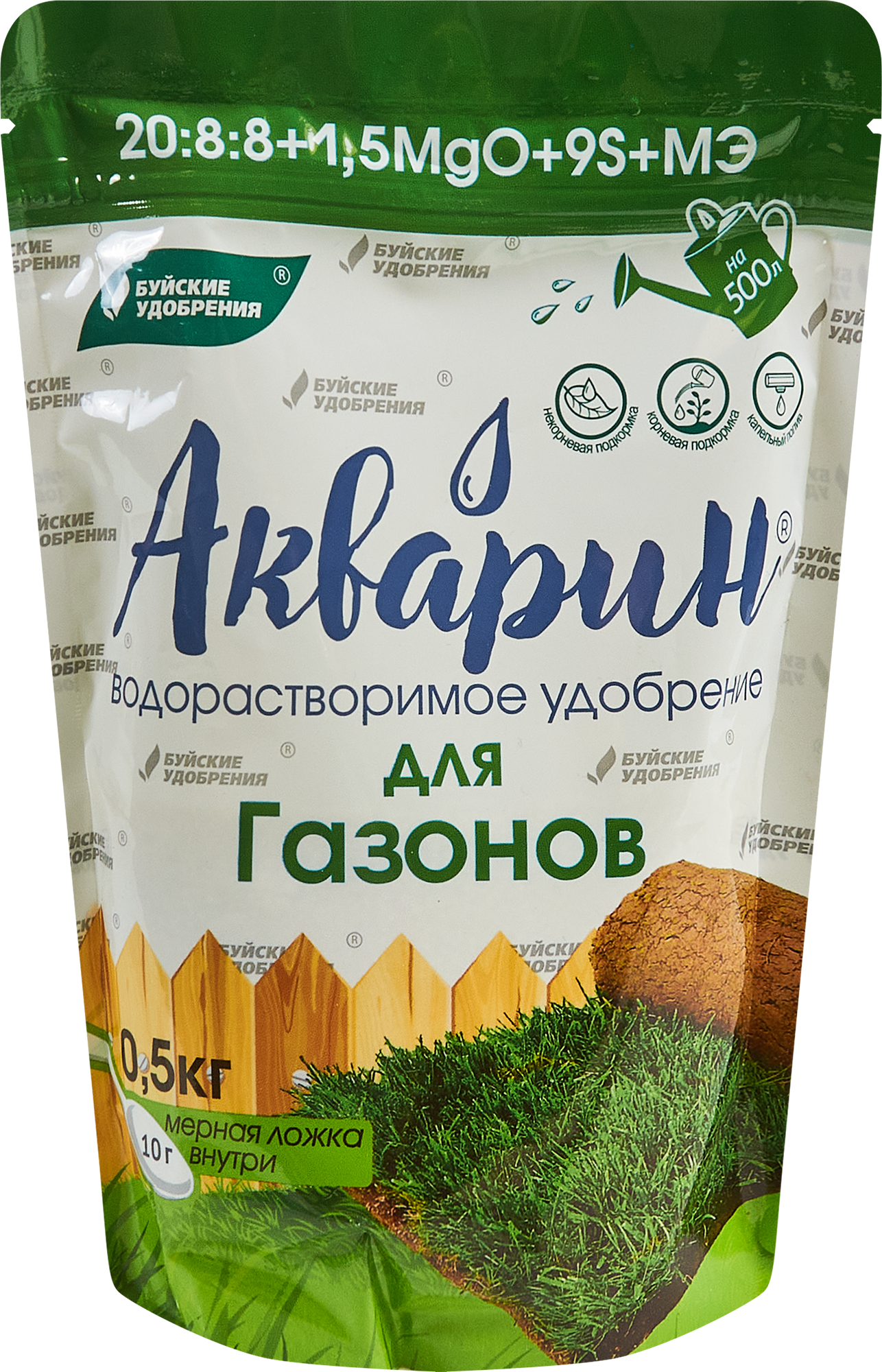 Изображение товара Удобрение Буйские удобрения Акварин Для газонов 0.5 кг