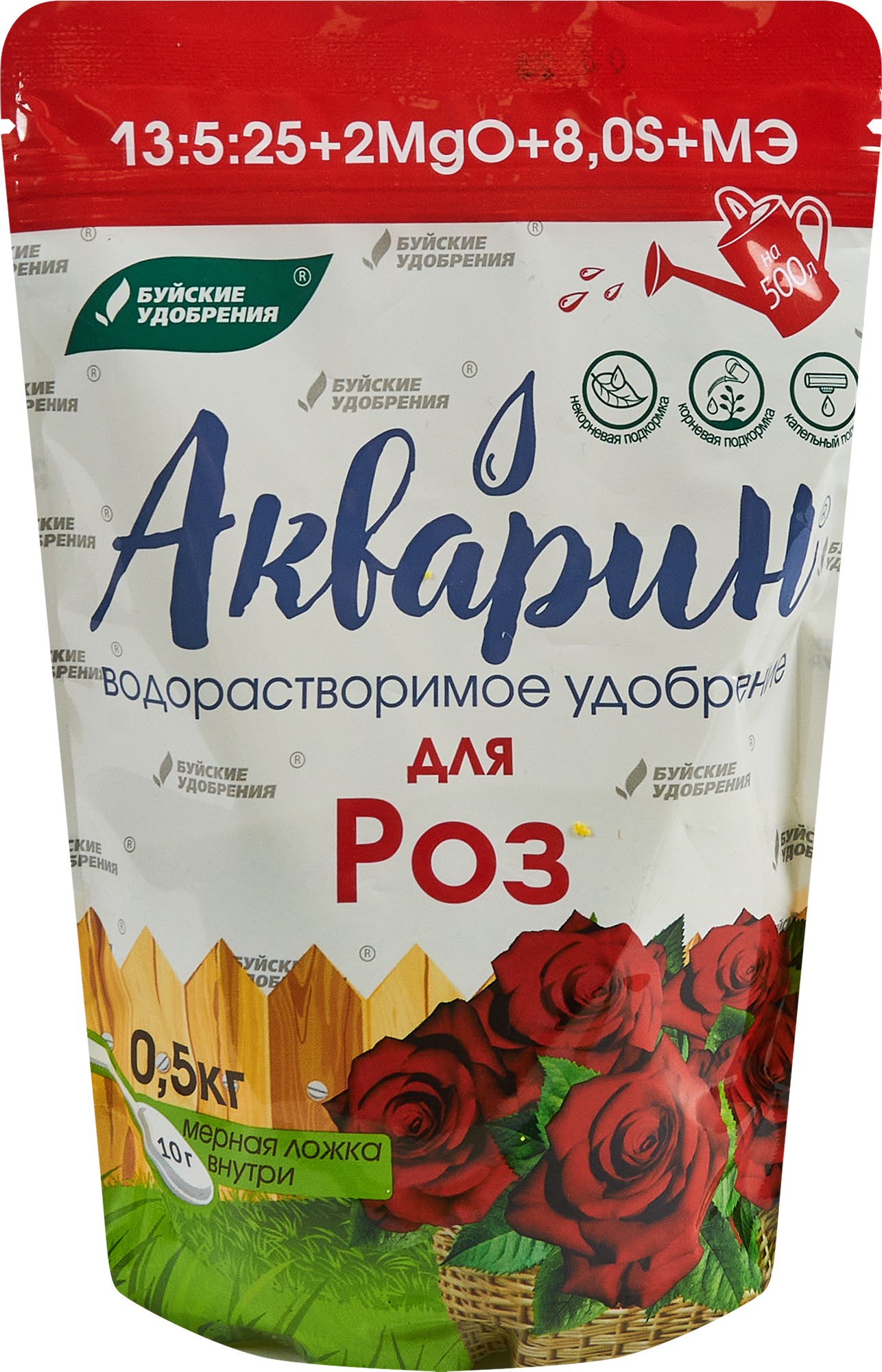 Изображение товара Удобрение Буйские удобрения Акварин Для роз 0.5 кг