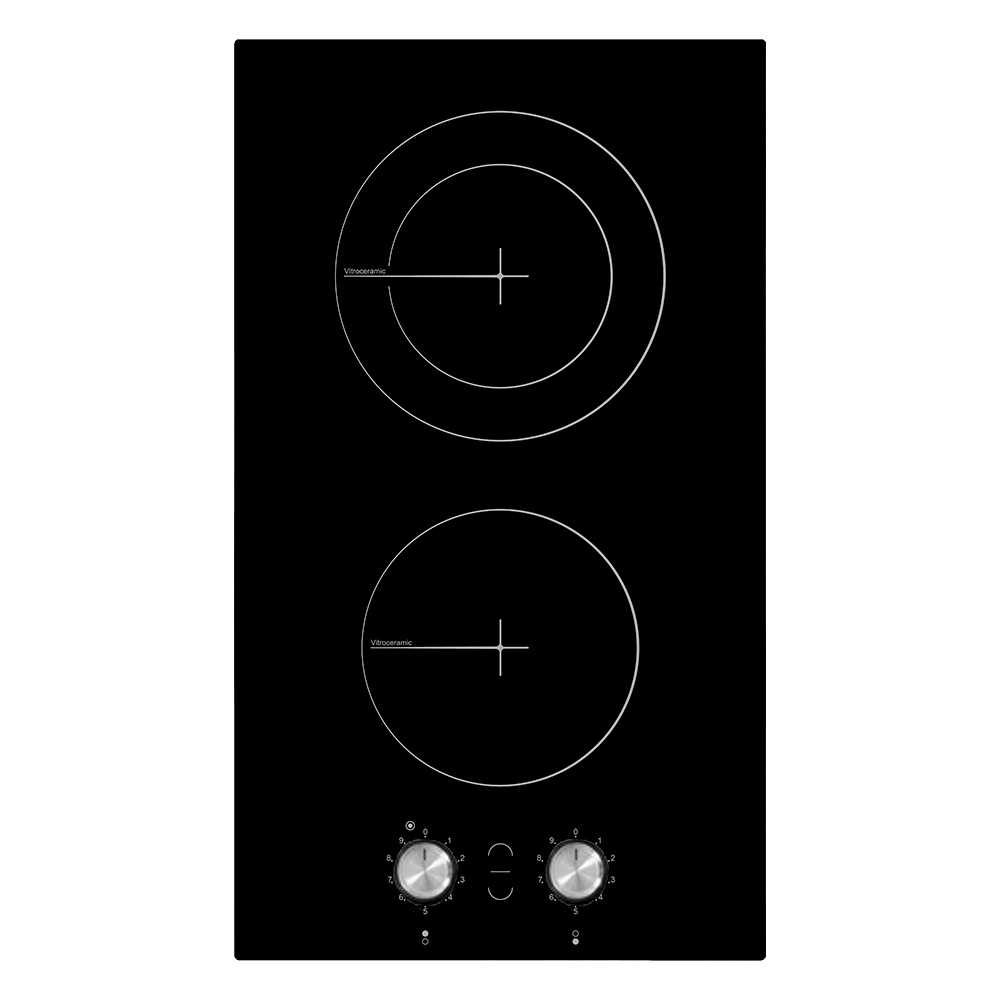 Изображение товара Электрическая варочная панель Simfer H30D12B000 2 конфорки стеклокерамика черная