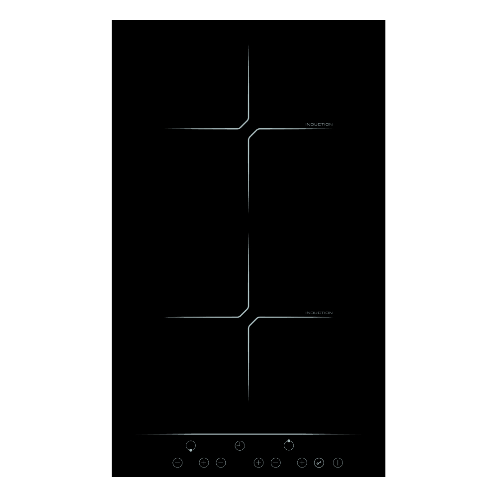 Изображение товара Индукционная варочная панель Simfer H30I72S001 30 см 2 конфорки цвет черный