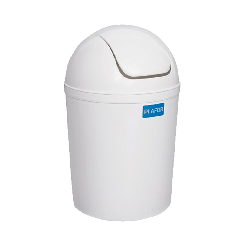 Изображение товара Мусорное ведро Plafor Dust Bin Swing Top 15 л цвет белый Изображение товара Мусорное ведро Plafor Dust Bin Swing Top 15 л цвет белый