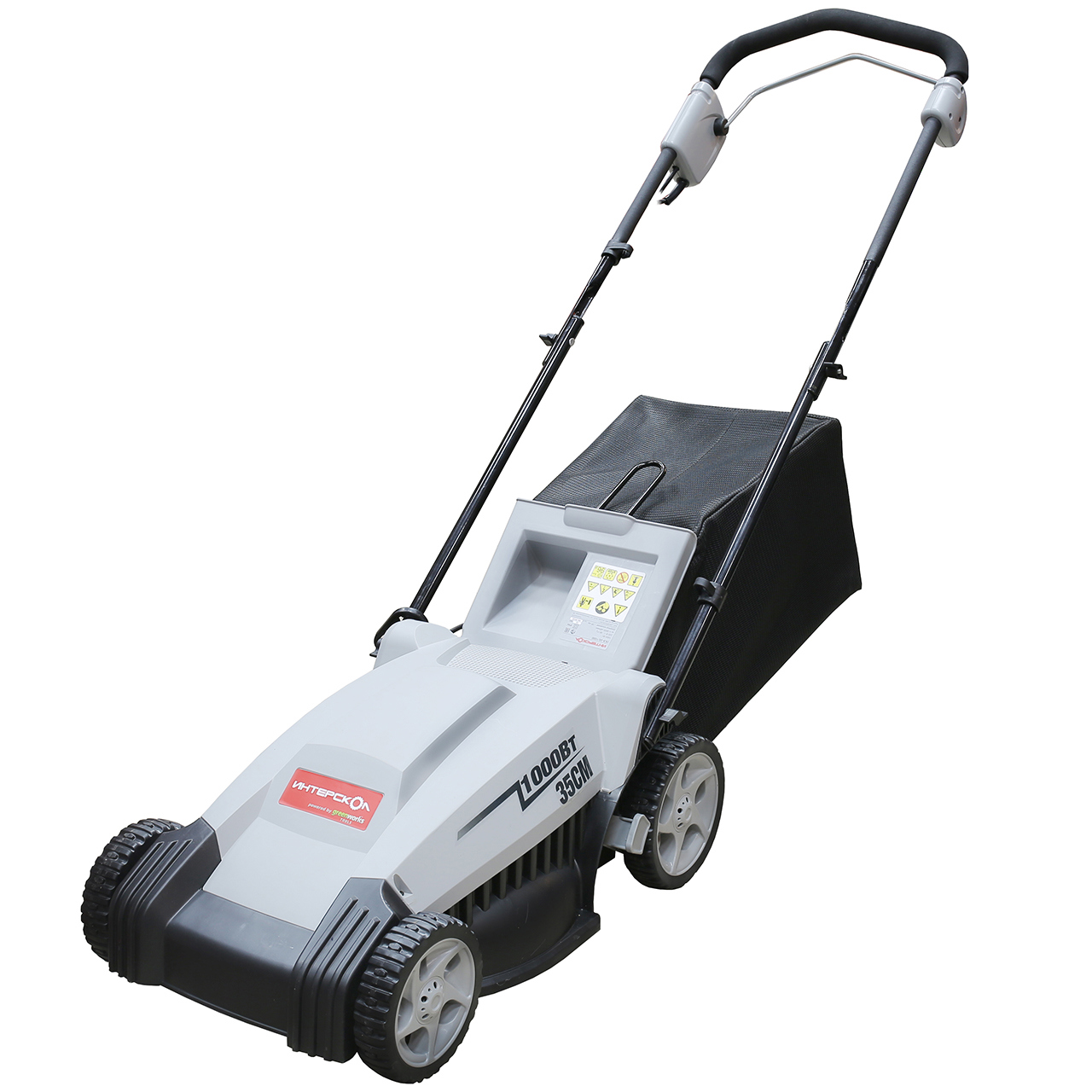 Изображение товара Электрическая газонокосилка Интерскол ГКЭ-35/1000 1200 Вт 40 см