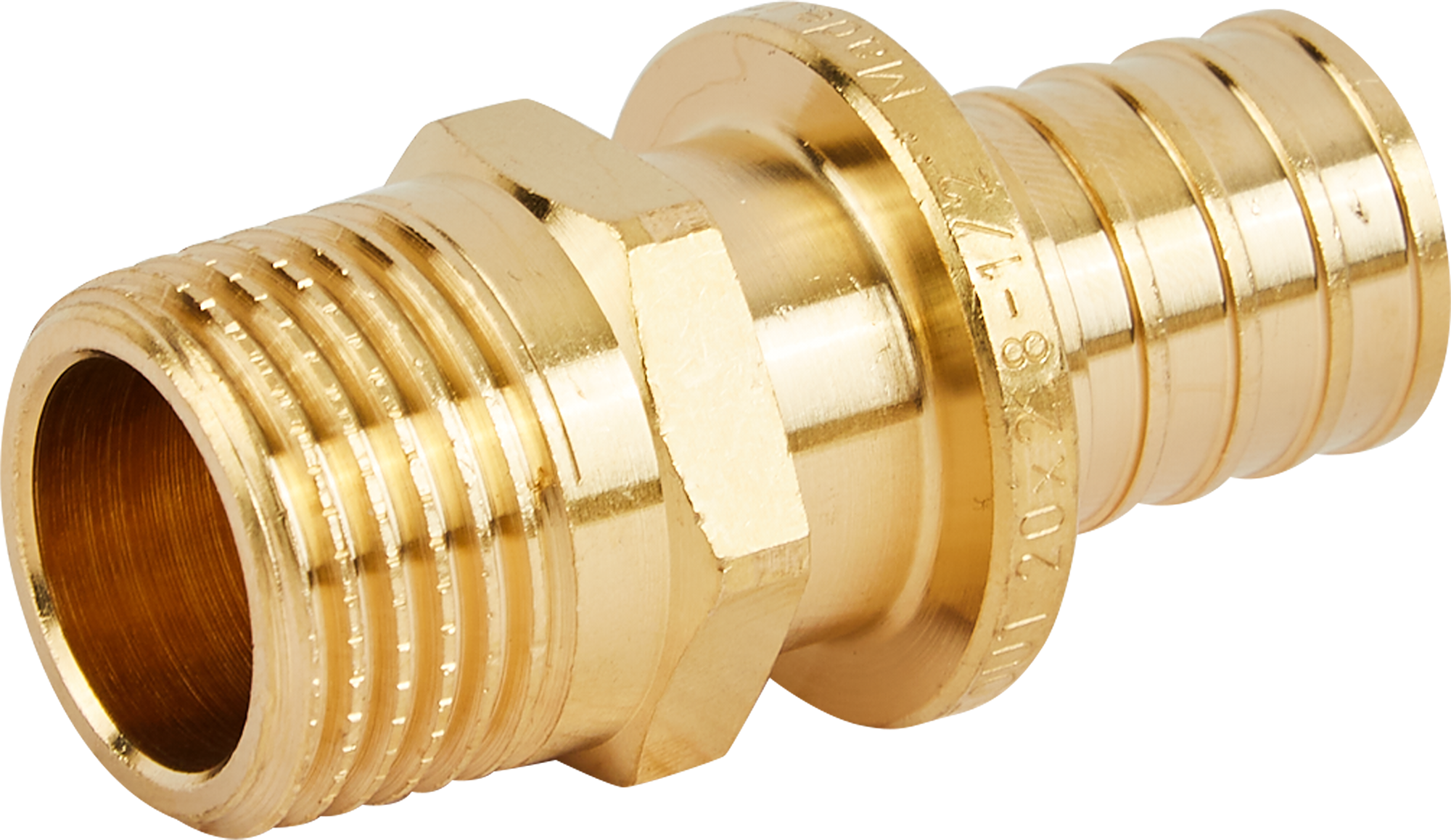 Изображение товара Переходник Stout 1/2"x20 мм НР латунь для трубопроводов