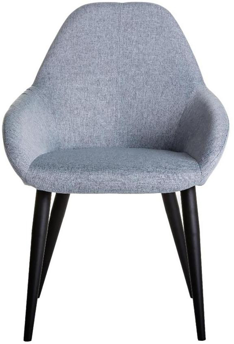 Изображение товара Кресло R-Home Kent серый/черный 58.50x84x59.50 см