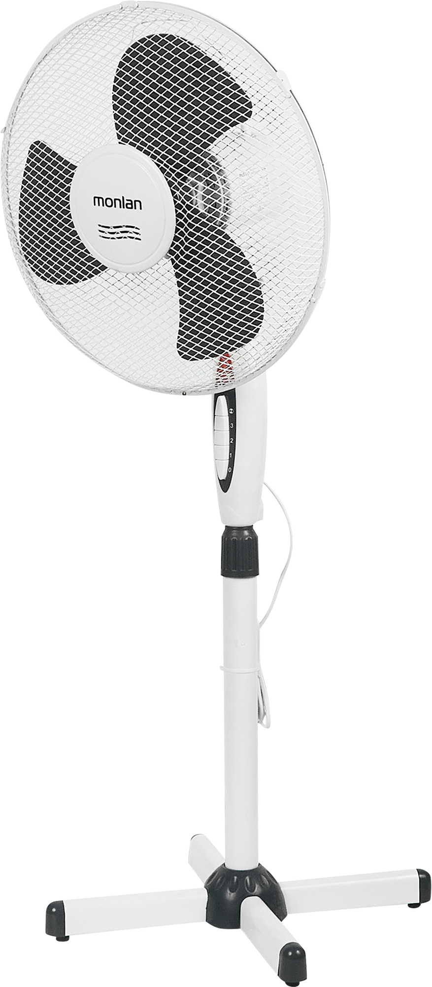 Изображение товара Напольный вентилятор Monlan MF-50SWG 50 Вт диаметр 52 см бело-серый