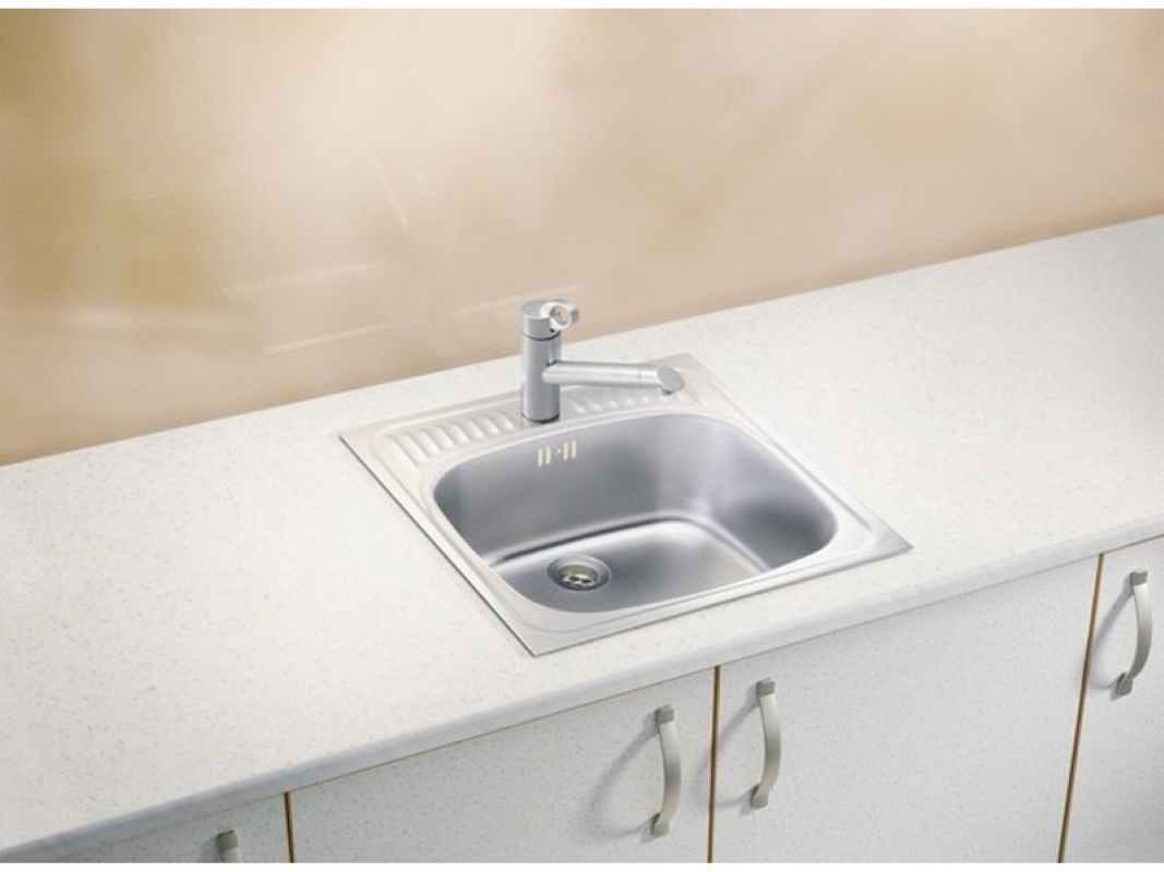 Изображение товара Врезная кухонная мойка Alveus Basic 130 из нержавеющей стали 46.5x46.5 см