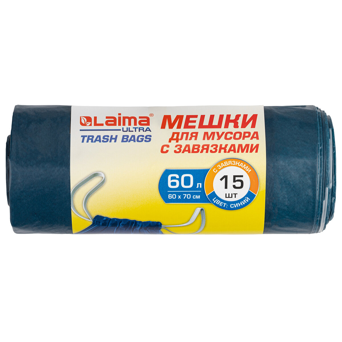 Изображение товара Мешки для мусора с завязками Laima Ultra 60x70 см особо прочные 60 л 15 шт Изображение товара Мешки для мусора с завязками Laima Ultra 60x70 см особо прочные 60 л 15 шт