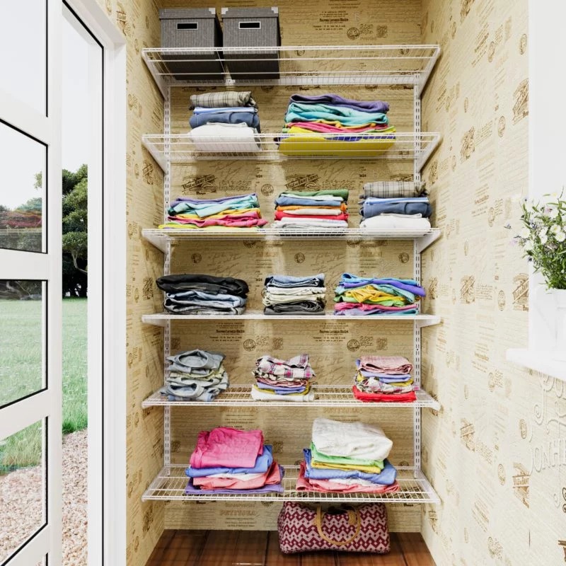 Изображение товара Гардероб Титан-gs T-GS-350P 126x205x35 см белый металлический комлект