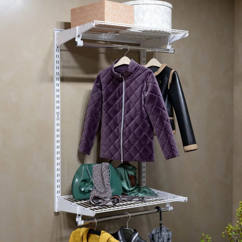 Изображение товара Гардероб Титан-gs T-GS600P-350 двухъярусный белый 70x105x35 см