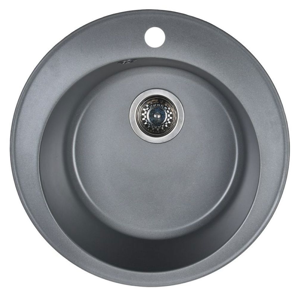 Изображение товара Мойка для кухни из искусственного камня WISENT MWR510-29 серый 50x50 см