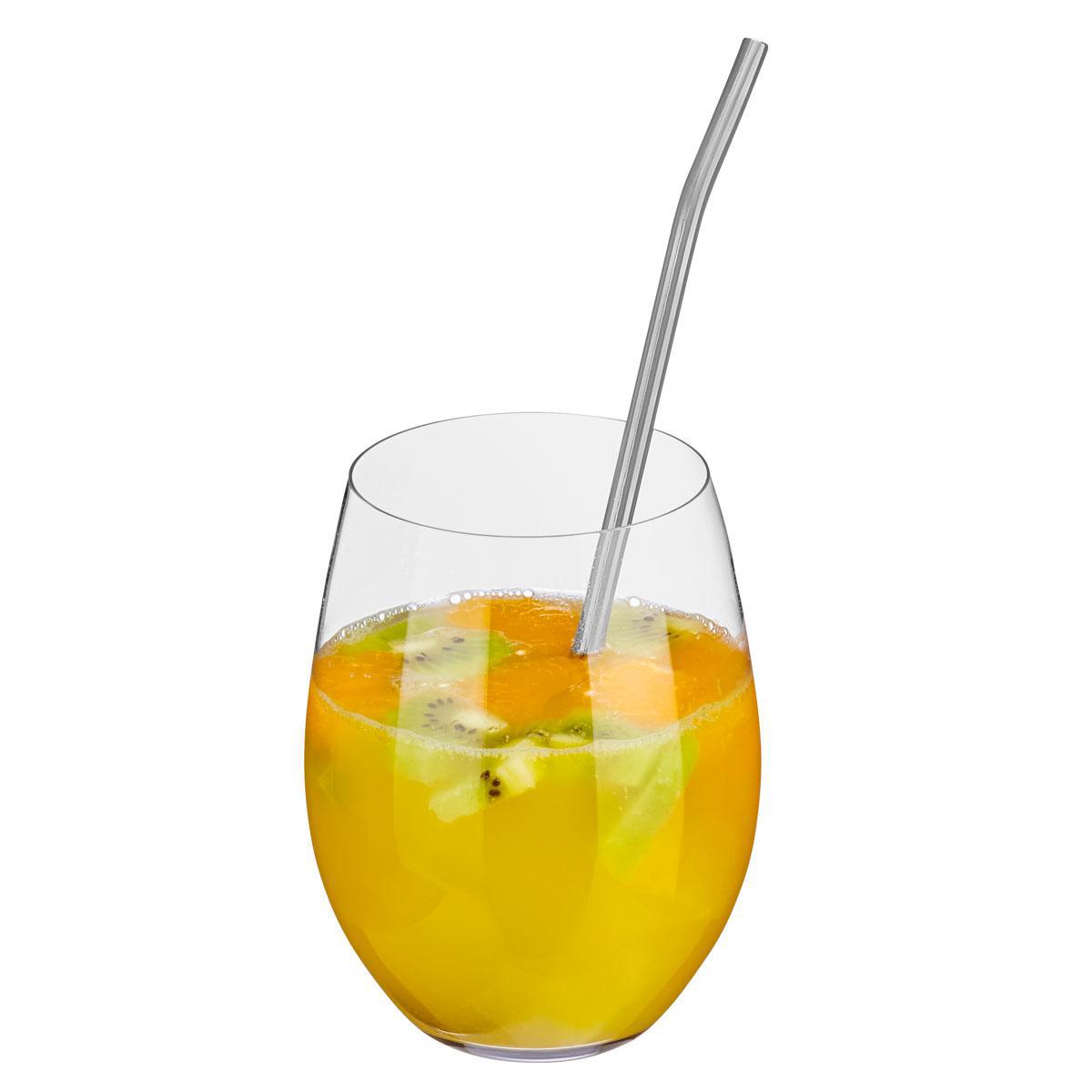 Изображение товара Набор трубочек для коктейля 4 шт Tri-international нержавеющая сталь цвет сталь