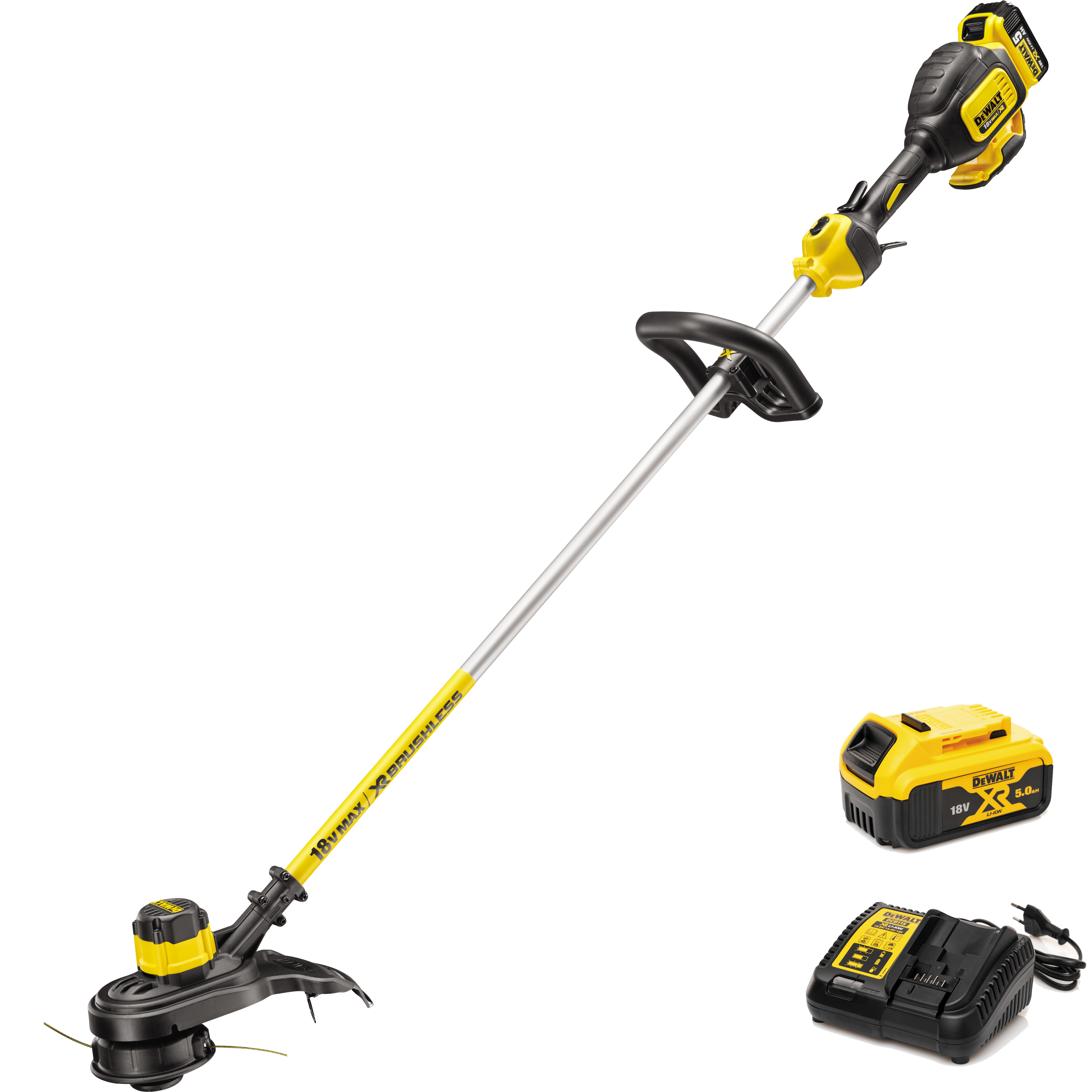 Изображение товара Аккумуляторный триммер Dewalt DCM561P1S-QW с АКБ и ЗУ