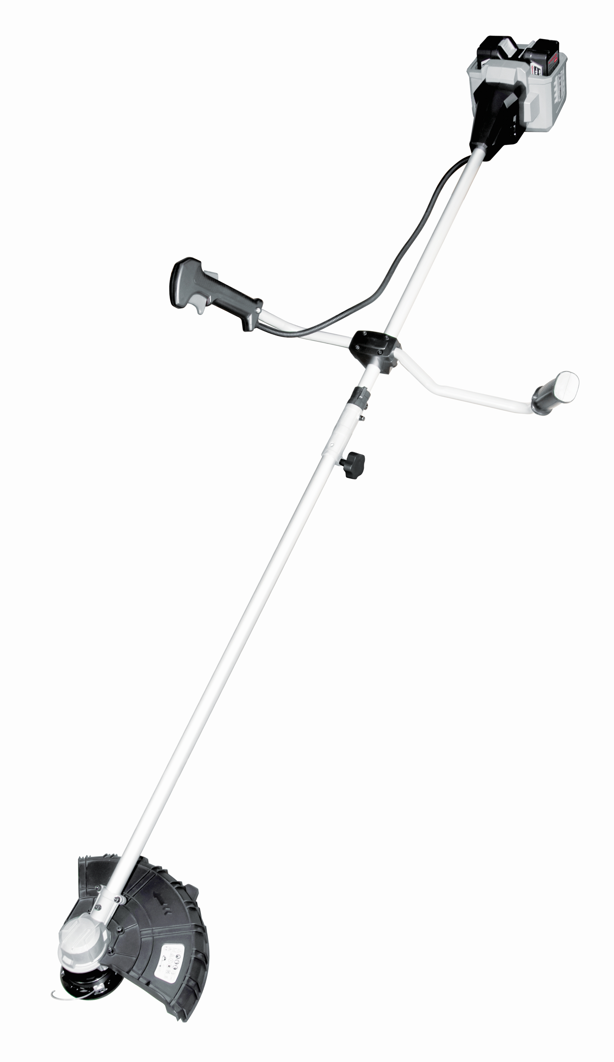 Изображение товара Аккумуляторный триммер Интерскол МКА-34 36 В с двумя аккумуляторами