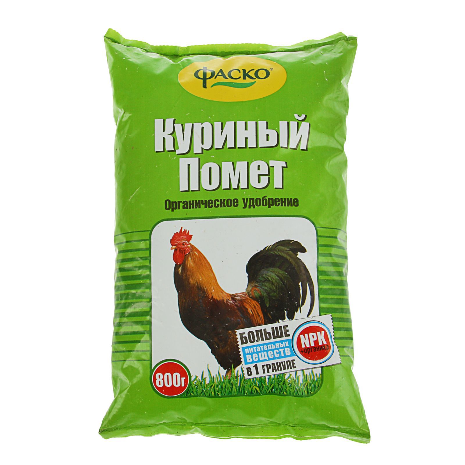 Изображение товара Удобрение органическое сухое Фаско Куриный помет 08 кг