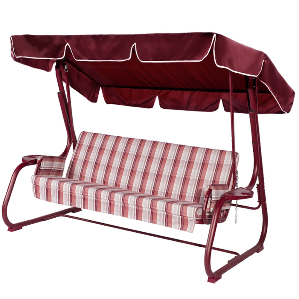 Изображение товара Тент для садовых качелей 185x120 см бордовый водоотталкивающий с креплениями