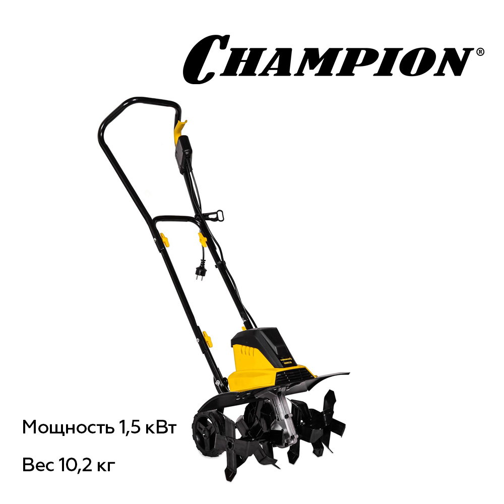 Изображение товара Культиватор электрический Champion EC1500 1500 Вт для дачи