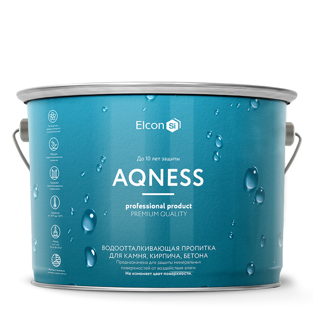 Изображение товара Гидрофобизатор Elcon Aqness для камня и бетона 9л - защита от влаги