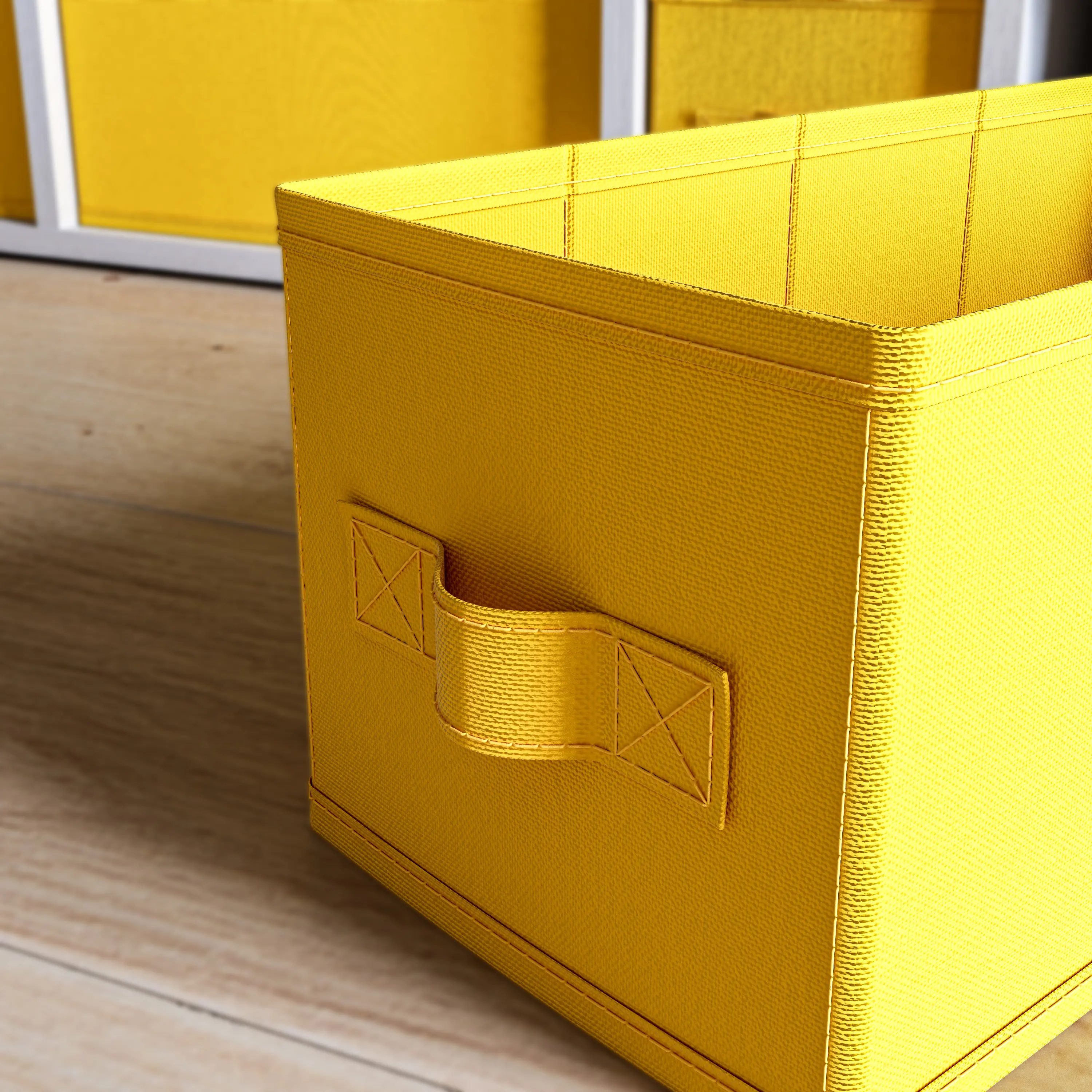 Короб Spaceo KUB Banana 15x31x15 см 6.9 л полиэстер цвет жёлтый - 4