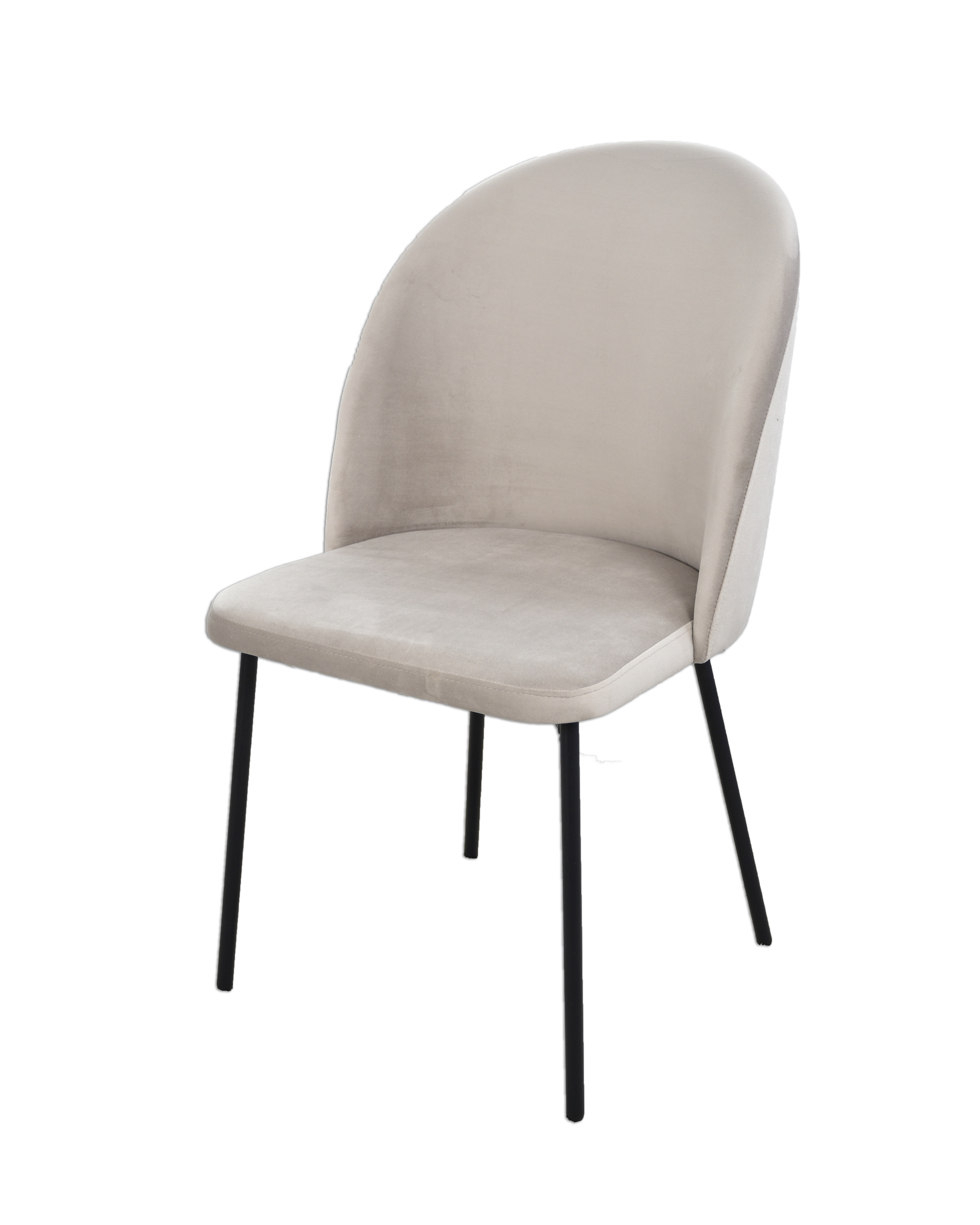 Изображение товара Стул Estente Helga 90x50x50 см из велюра и металла для кухни, офиса и дома