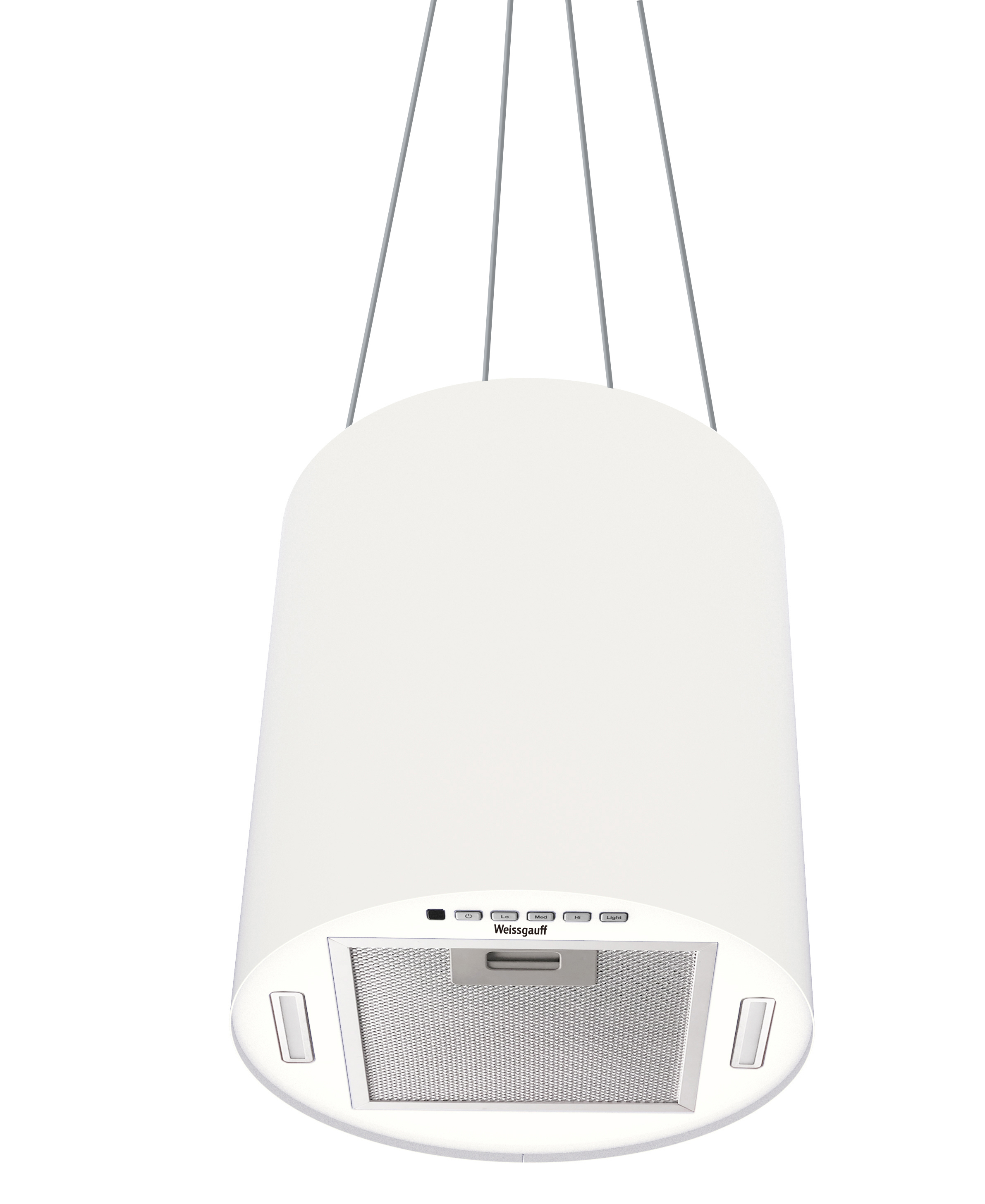 Изображение товара Вытяжка Weissgauff Nissa Remote WH островная с LED освещением 1200 м3/ч