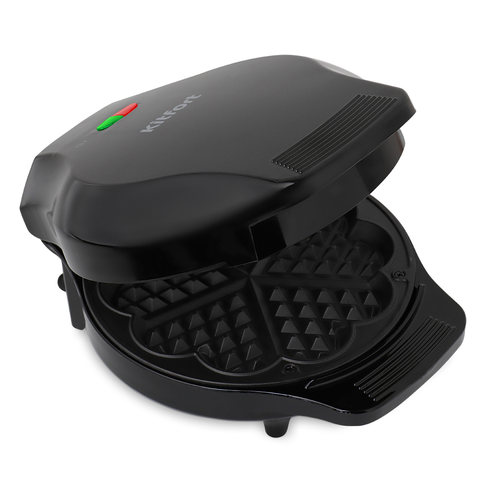 Изображение товара Вафельница Kitfort Кт-1664 черная для бельгийских вафель с антипригарным покрытием