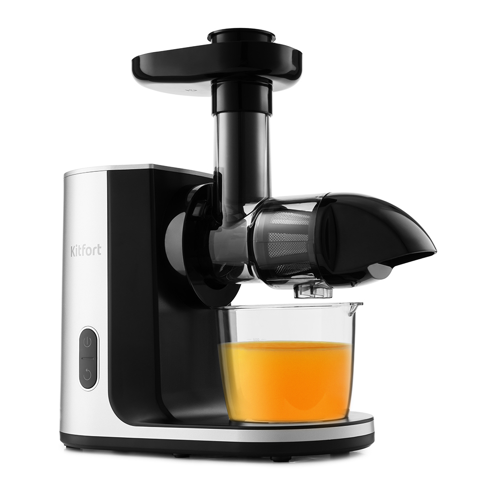 Изображение товара Электрическая соковыжималка Kitfort КТ-1125 150 Вт черная для домашнего сокопроизводства