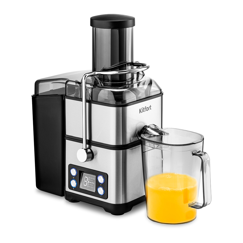 Изображение товара Электрическая соковыжималка Kitfort КТ-1134 800 Вт нержавеющая сталь
