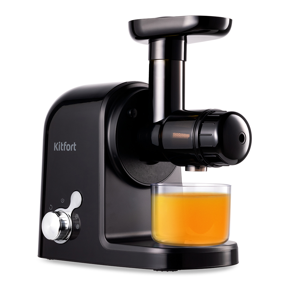 Изображение товара Электрическая шнековая соковыжималка Kitfort КТ-1136 Черный 150 Вт