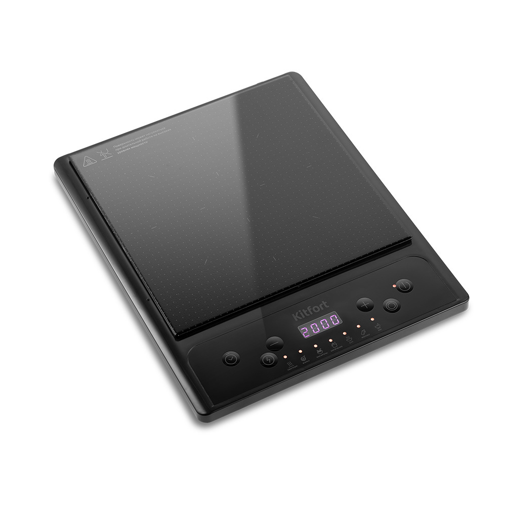 Изображение товара Индукционная настольная плита Kitfort КТ-133 28 см 1 конфорка черный