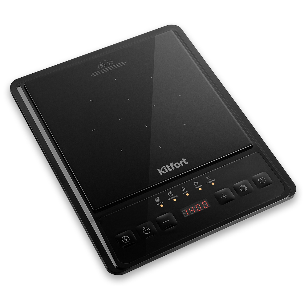 Изображение товара Индукционная настольная плита Kitfort КТ-161 28 см 1 конфорка цвет черный