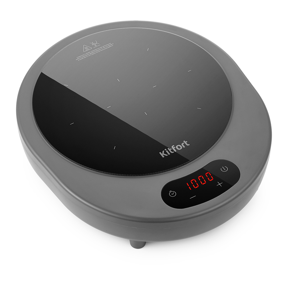 Изображение товара Индукционная плита Kitfort КТ-156 1 конфорка черная компактная настольная