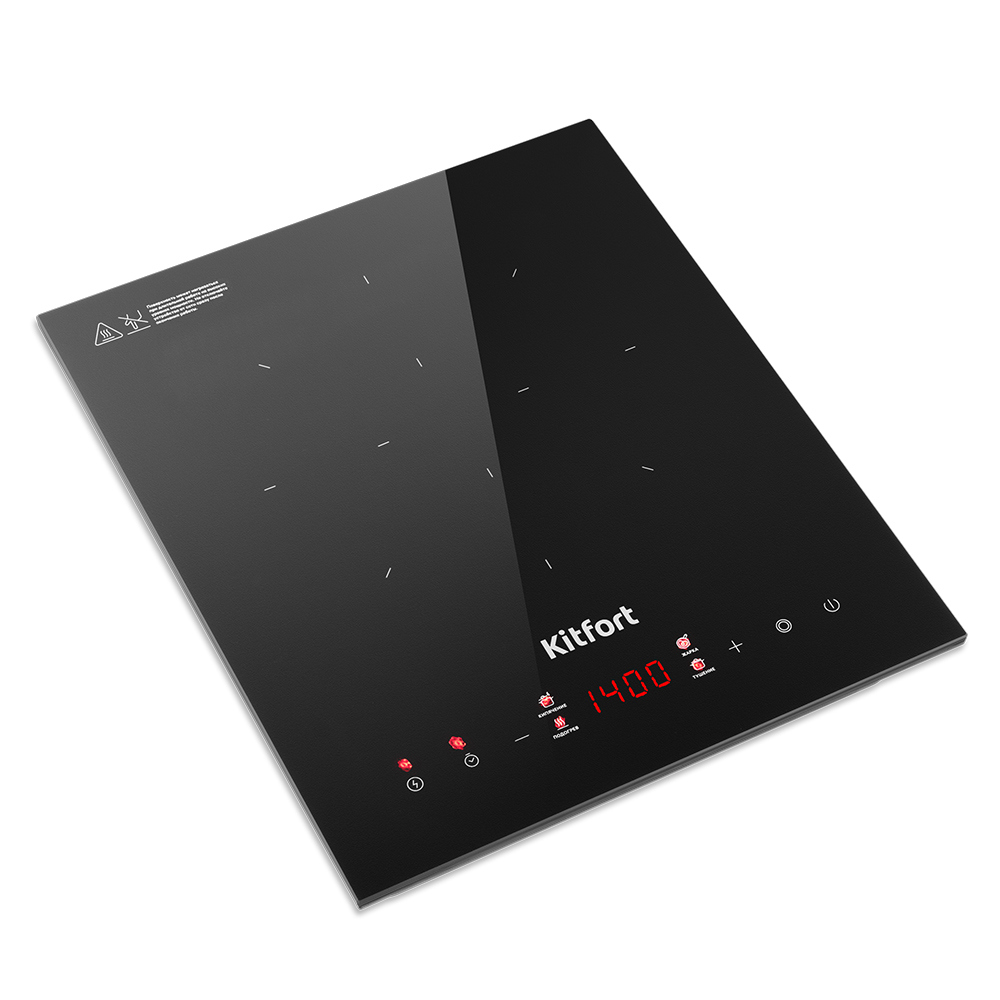 Изображение товара Индукционная настольная плита Kitfort КТ-162 28 см 1 конфорка черная