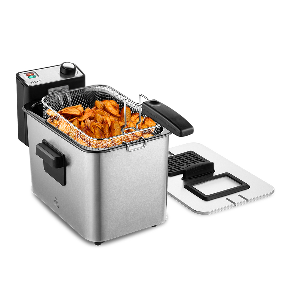 Изображение товара Фритюрница Kitfort КТ-4053 7.80 л цвет сталь