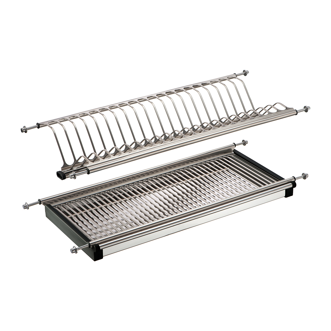 Изображение товара Двухуровневая сушилка для посуды Lemax prof LE 900 из нержавеющей стали хром