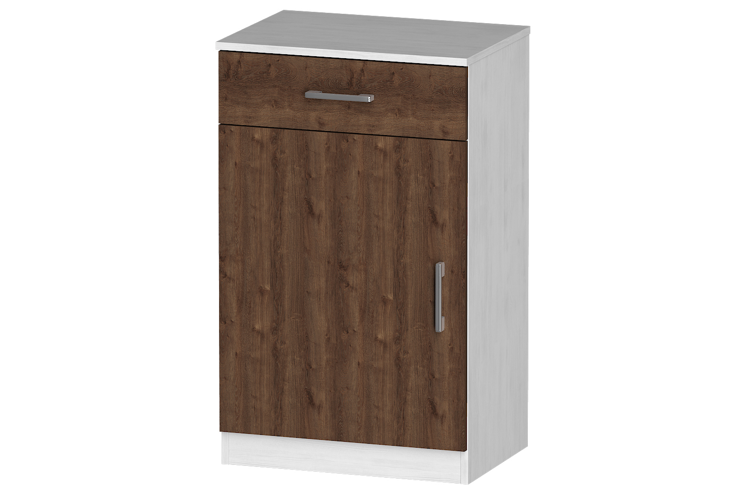 Изображение товара Тумба офисная Furnistyle ЛТ-01 55x90x40 см 1 ящик ЛДСП цвет светлое дерево/дуб коричневый табак Изображение товара Тумба офисная Furnistyle ЛТ-01 55x90x40 см 1 ящик ЛДСП цвет светлое дерево/дуб коричневый табак